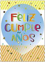 Select a verse or write your own. Spanish Birthday Card A9033U-X